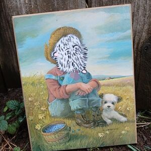 Thrift Art Custom Possum Painting